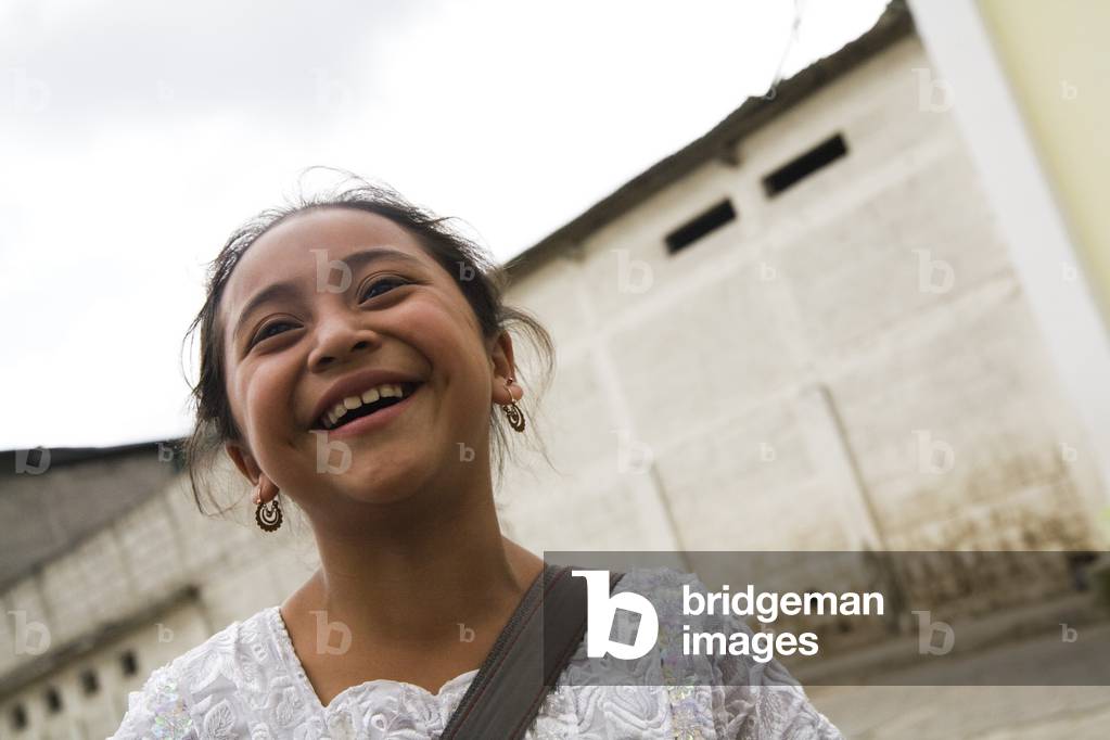 Central America, Smiling Girl, Patzicia, Guatemala (photo)