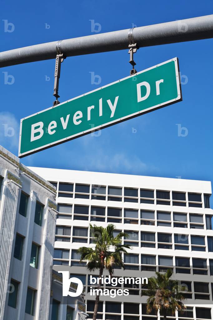 Beverly Drive Road Sign, Los Angeles, California, USA (photo)
