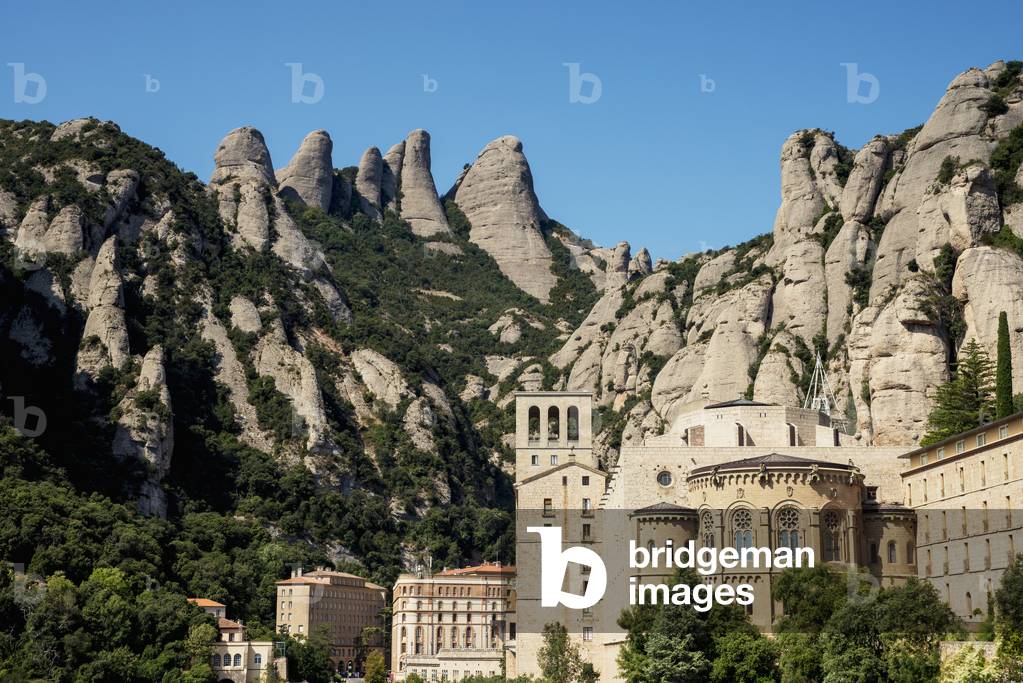 Benedictine Abbey, Montserrat, Catalonia, Spain (photo)