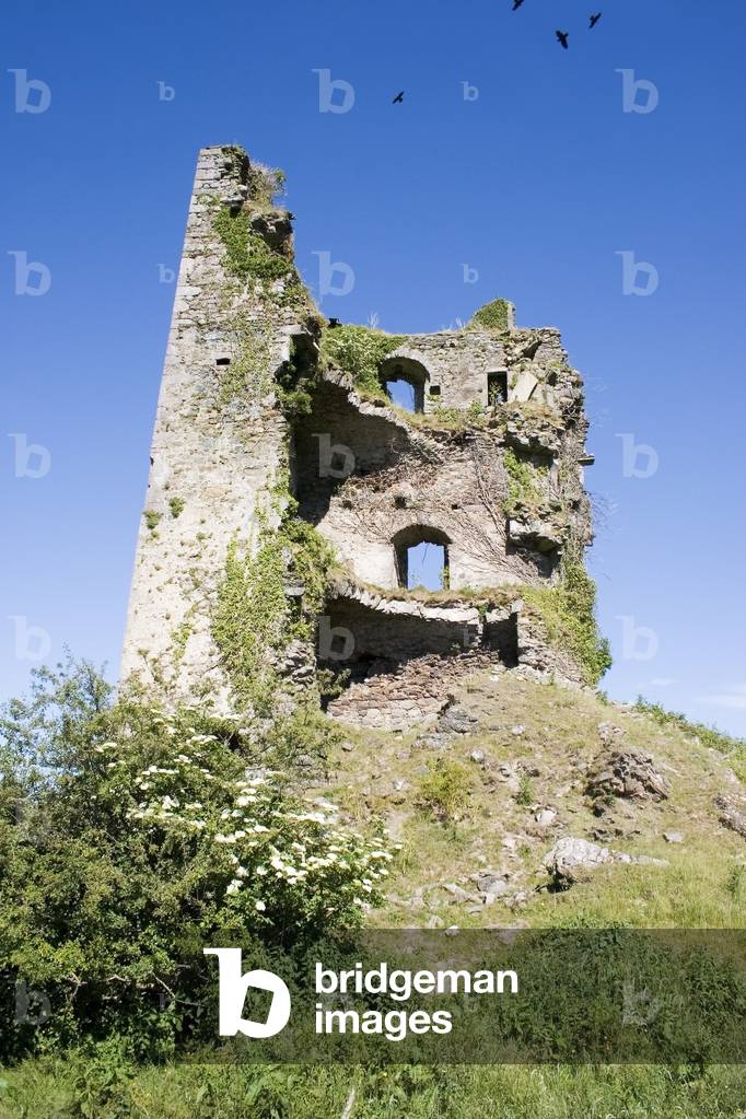 Ruined Castle, Clonea, Near Croaghaun Mountain, Co Waterford, Ireland (photo)