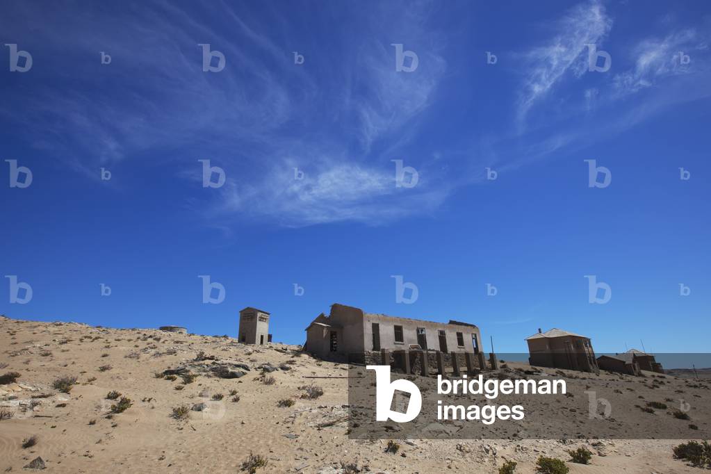 Landscape of Abandoned Town, Kolmanskop Ghost Town, Namibia (photo)