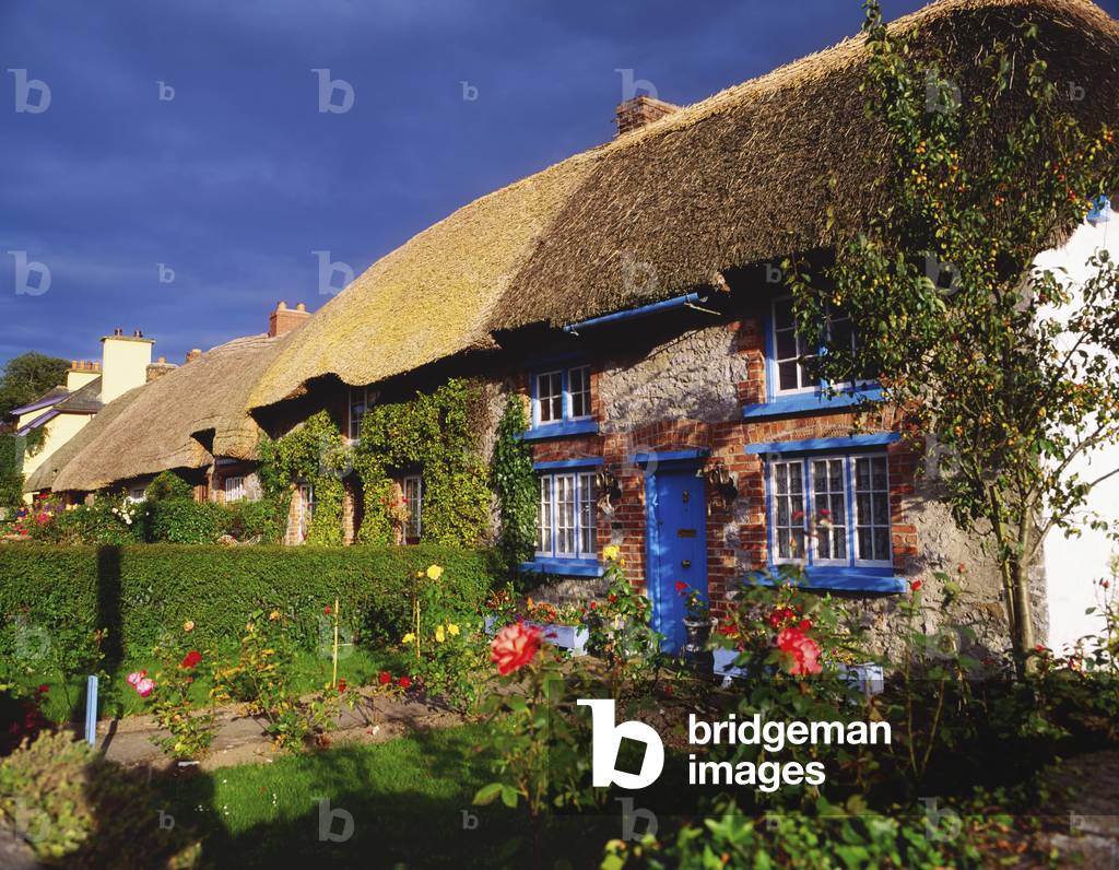 Ardare, County Limerick, Ireland; Traditional Irish Cottage And Garden (photo)