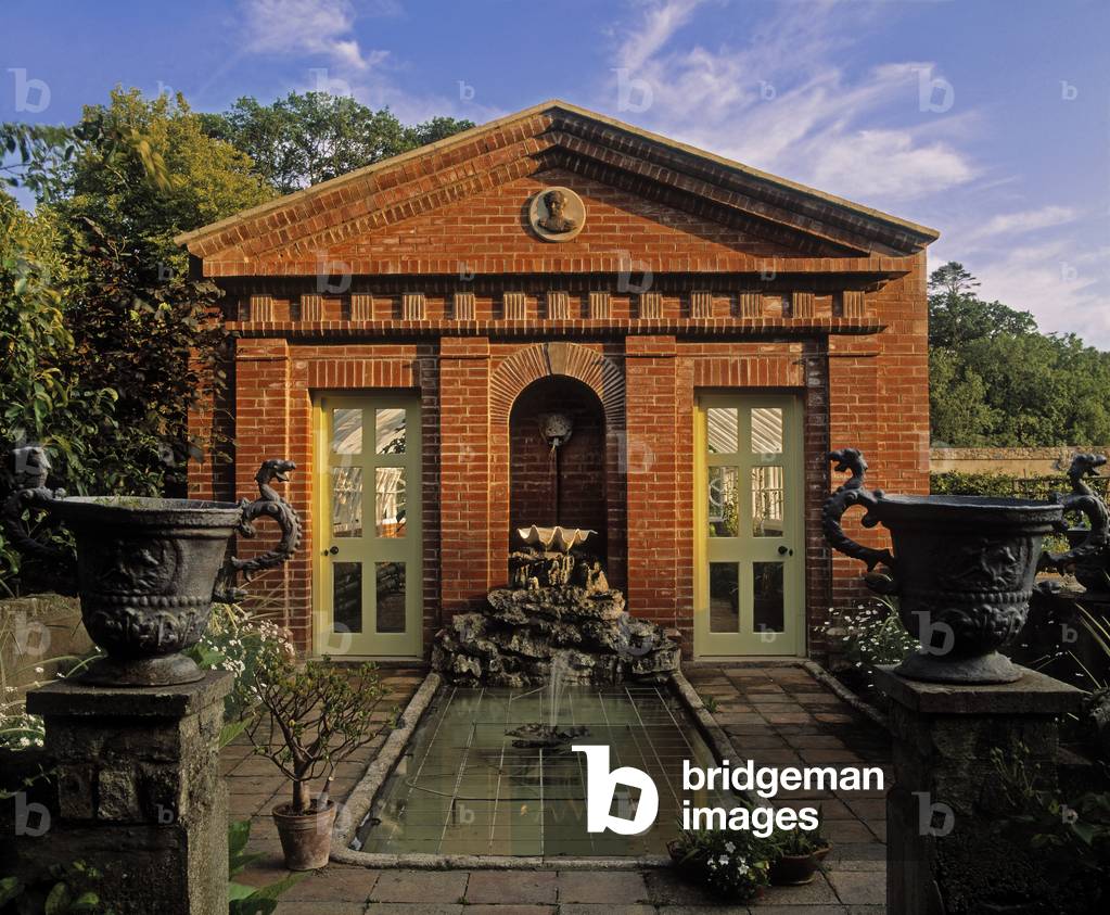 Brick Faced Glasshouse, Summer, Lodge Park, Straffan, Co Kidare, Ireland (photo)