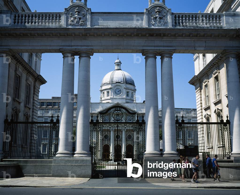 Dublin,Ireland;Exterior View Of The Government Buildings (photo)