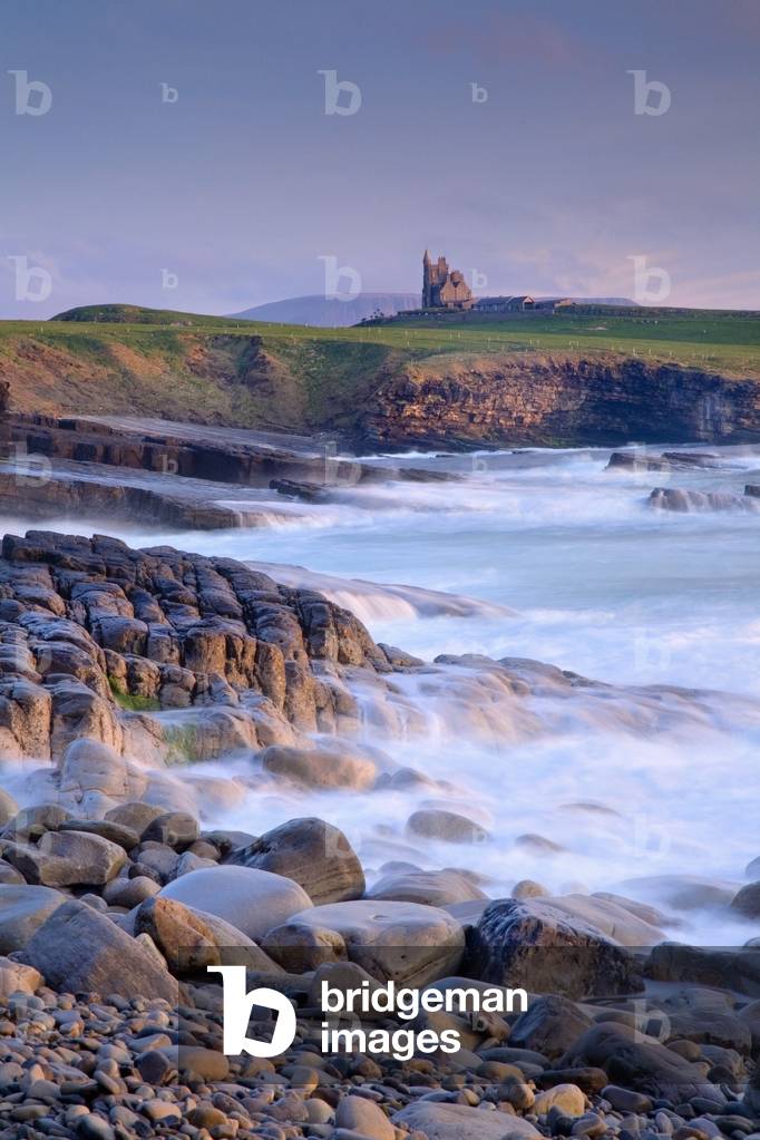 Classiebawn Castle, Mullaghmore, Co Sligo, Ireland; 19Th Century Castle With Ben Bulben In The Distance (photo)