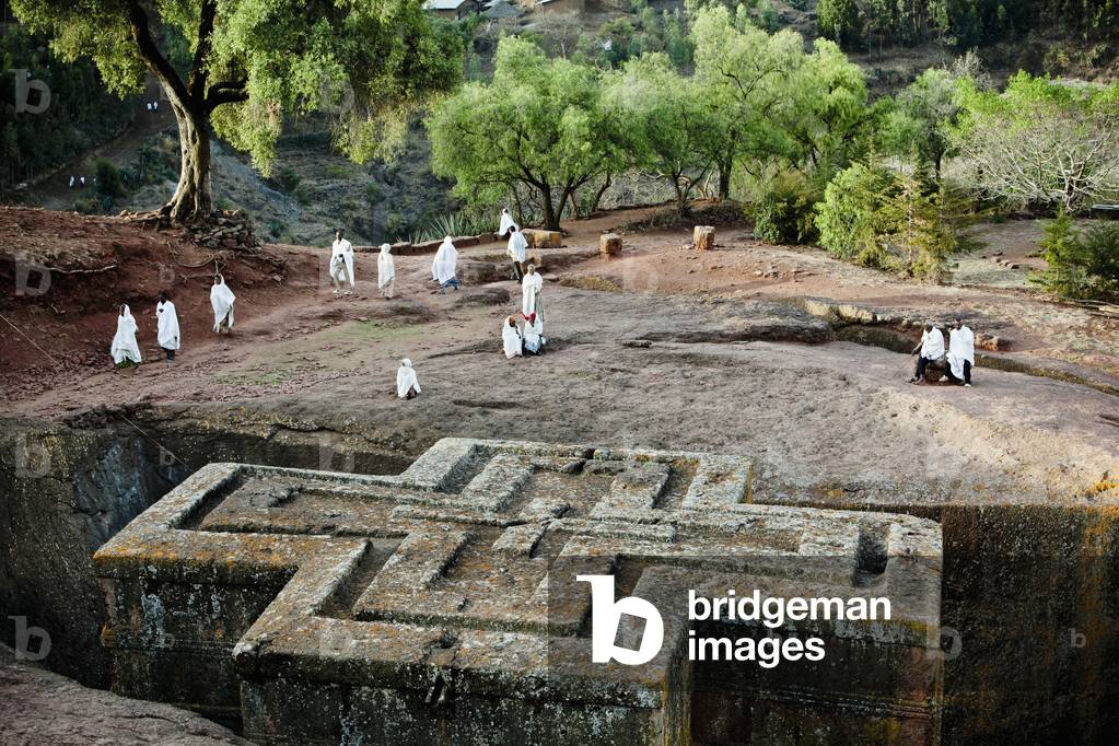 The fantastically preserved rock hewn Church of Saint George, Lalibela, Ethiopia (photo)