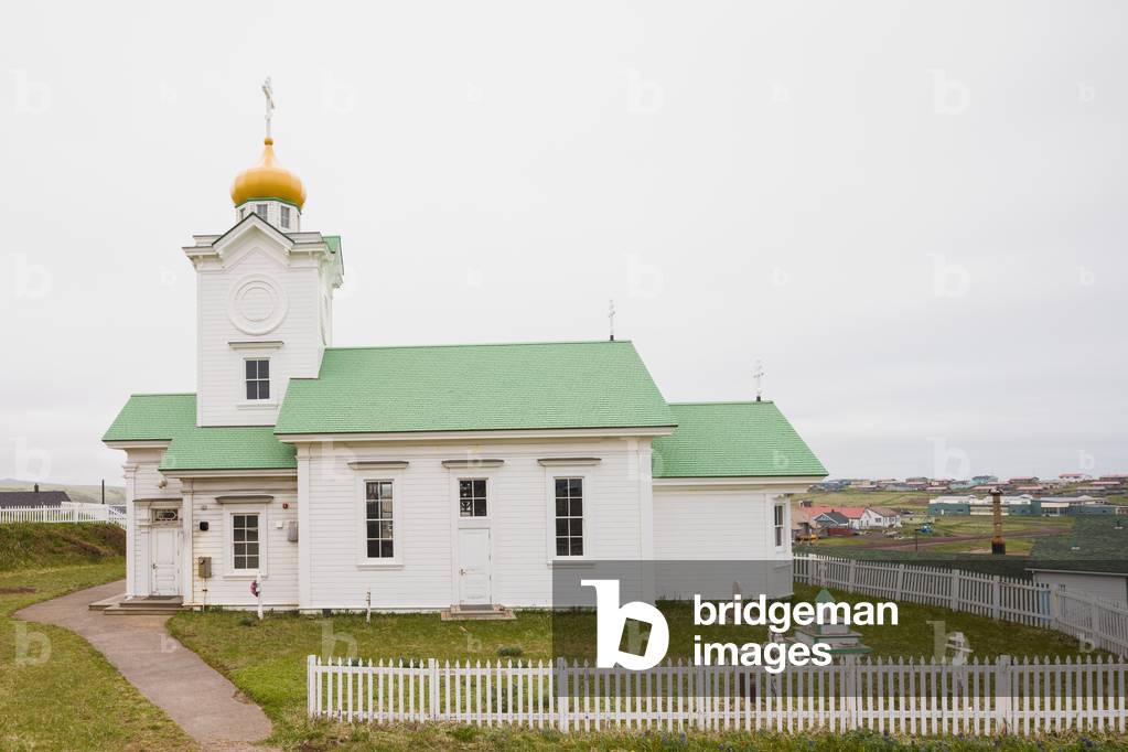 The Russian Orthodox Church in St, Paul, St, Paul Island, Southwestern Alaska, USA, Summer (photo)