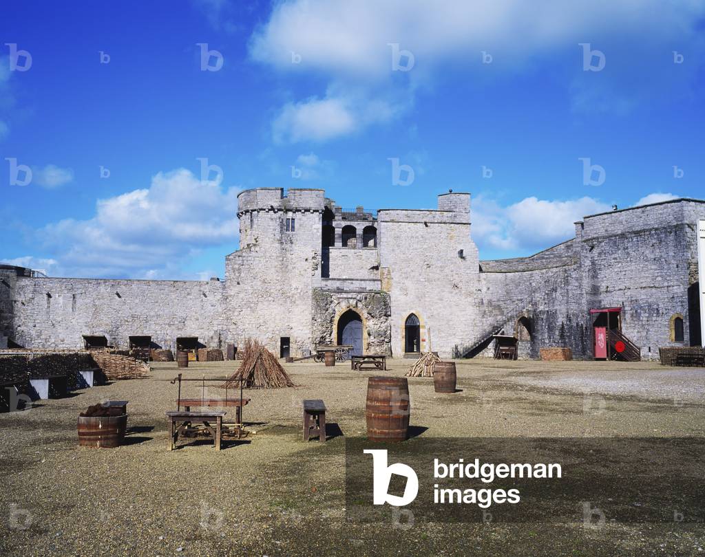 King John's Castle, Limerick City, Ireland; Interior Courtyard Of Historic Castle (photo)