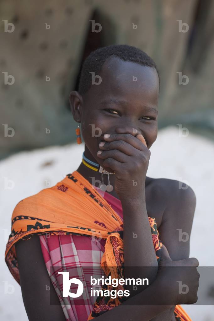 Maasai Girl, Kenya, Africa (photo)
