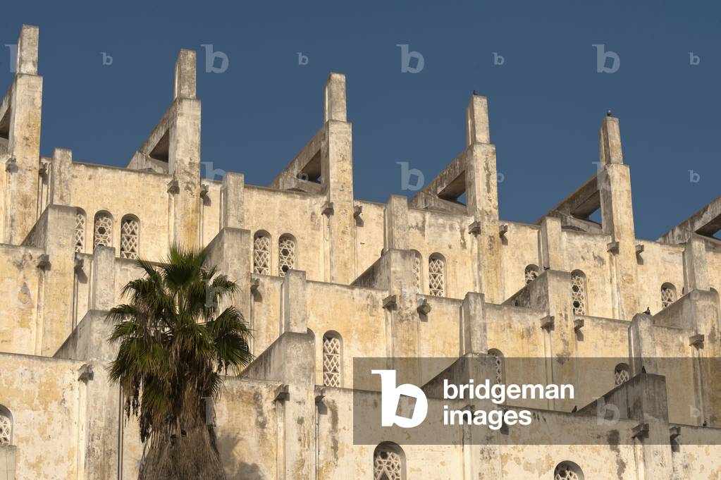 Morocco, Detail of the 'Mauresque' or 'Neo-Moorish' Cathedral de Sacra Coeur, Casablanca (photo)