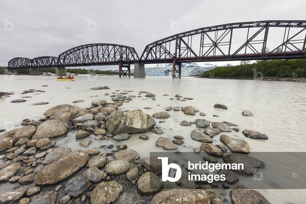 Rafters Near The Million Dollar Bridge Over The Copper River In Southcentral, Alaska (photo)