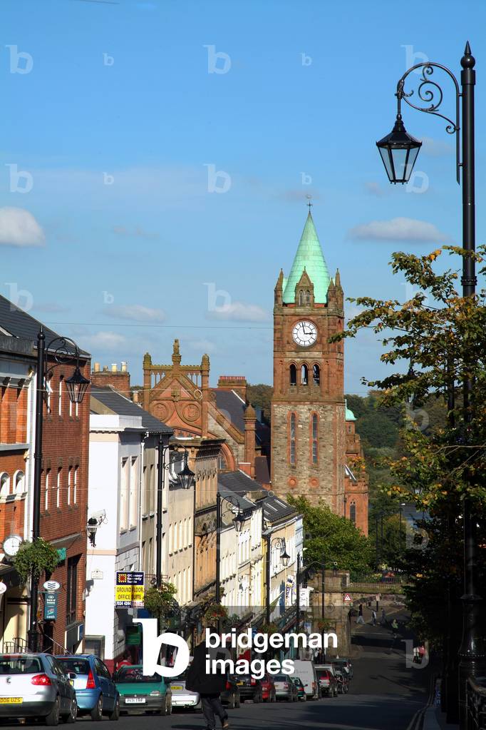 Londonderry, Co Londonderry, Ireland; Derry With The 19Th Century Guildhall In The Distance (photo)