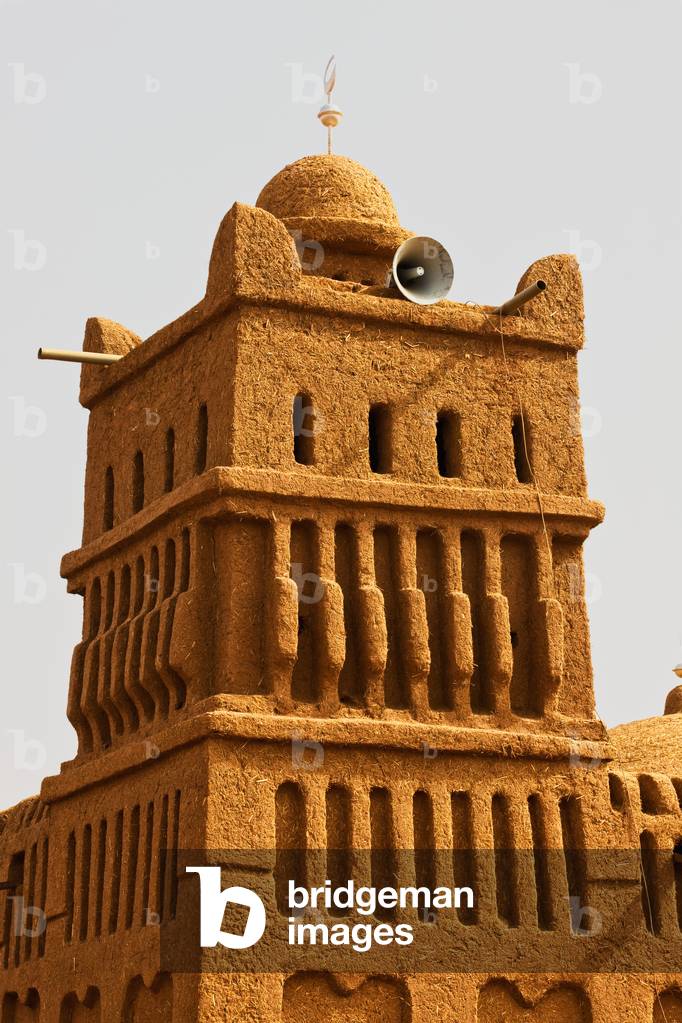 Niger, Central Niger, Tahoa region, Traditional mud brick mosque, Yaama Village (photo)