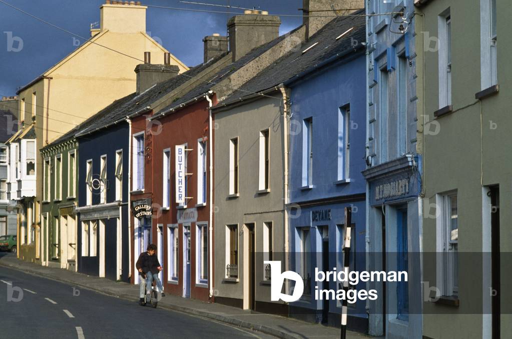 Dingle,Co Kerry,Ireland;Exterior View Of Terraced Houses And Shops (photo)