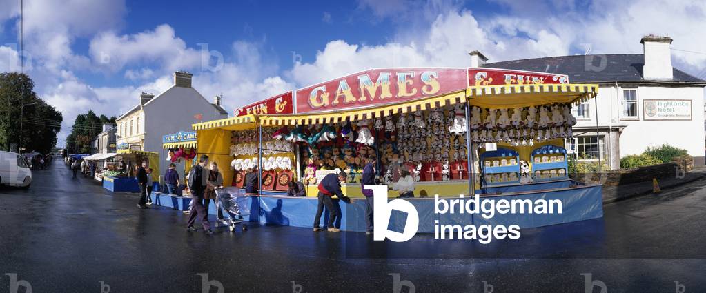 Glenties,Co Donegal,Ireland;Booth At Harvest Fair Day (photo)