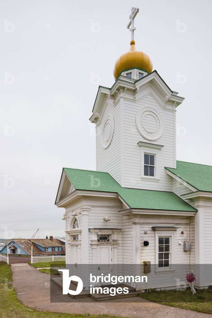 The Russian Orthodox Church in St, Paul, St, Paul Island, Southwestern Alaska, USA, Summer (photo)