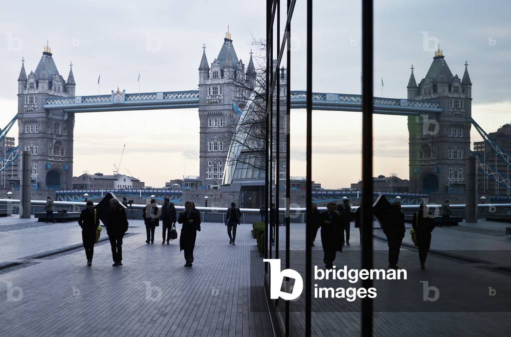 Reflected Tower Bridge, London, England, UK  (photo)