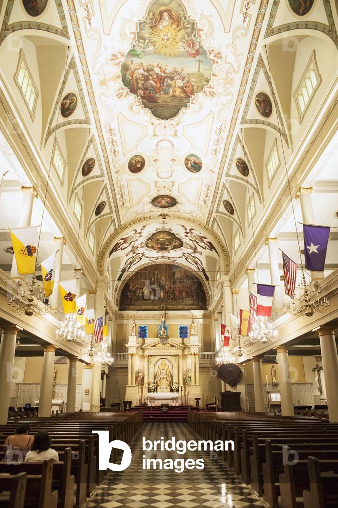 USA, Louisiana, French Quarter, New Orleans, Interior of St Louis Cathedral in Jackson Square (photo)