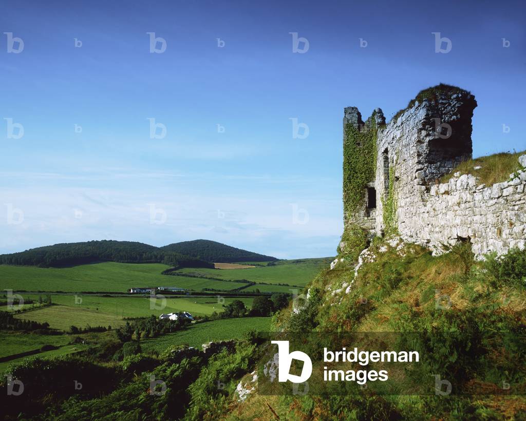 Dunamase Castle, County Laois, Ireland; Hilltop Castle Ruins (photo)