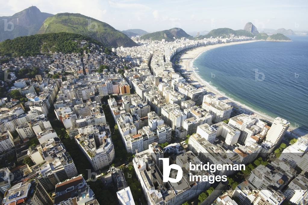 Brazil, Aerial view of coastline, Rio de Janeiro (photo)