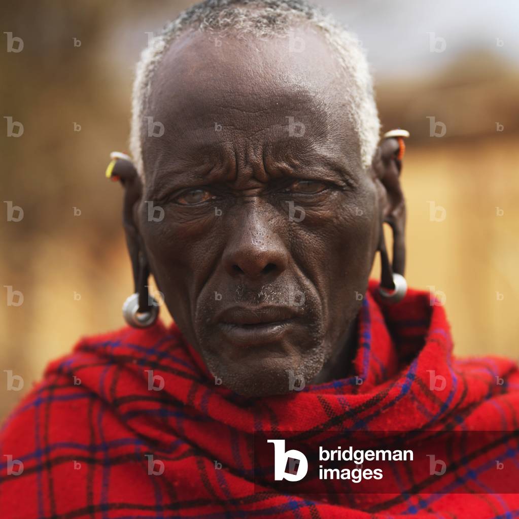 Man from a Maasai Village, Kenya, Africa (photo)