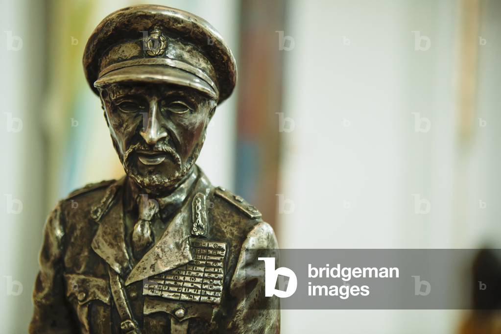 Statue of Haile Selassie in the National museum, Addis Ababa, Ethiopia (photo)
