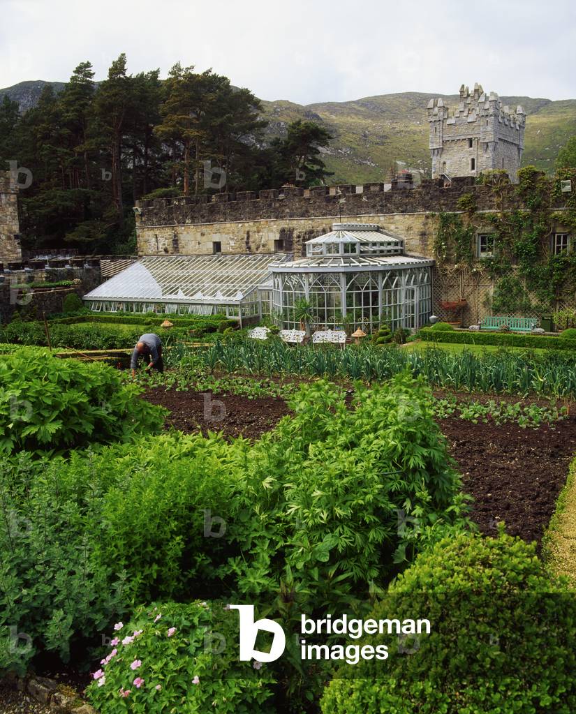 Glenveagh Castle, Glenveagh, Co Donegal, The Walled Potager & Orangery, Late Spring (photo)