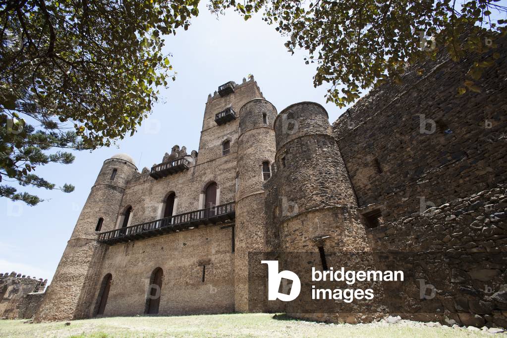 The seventeenth century palace of King Fasilides, Gondar, Ethiopia (photo)