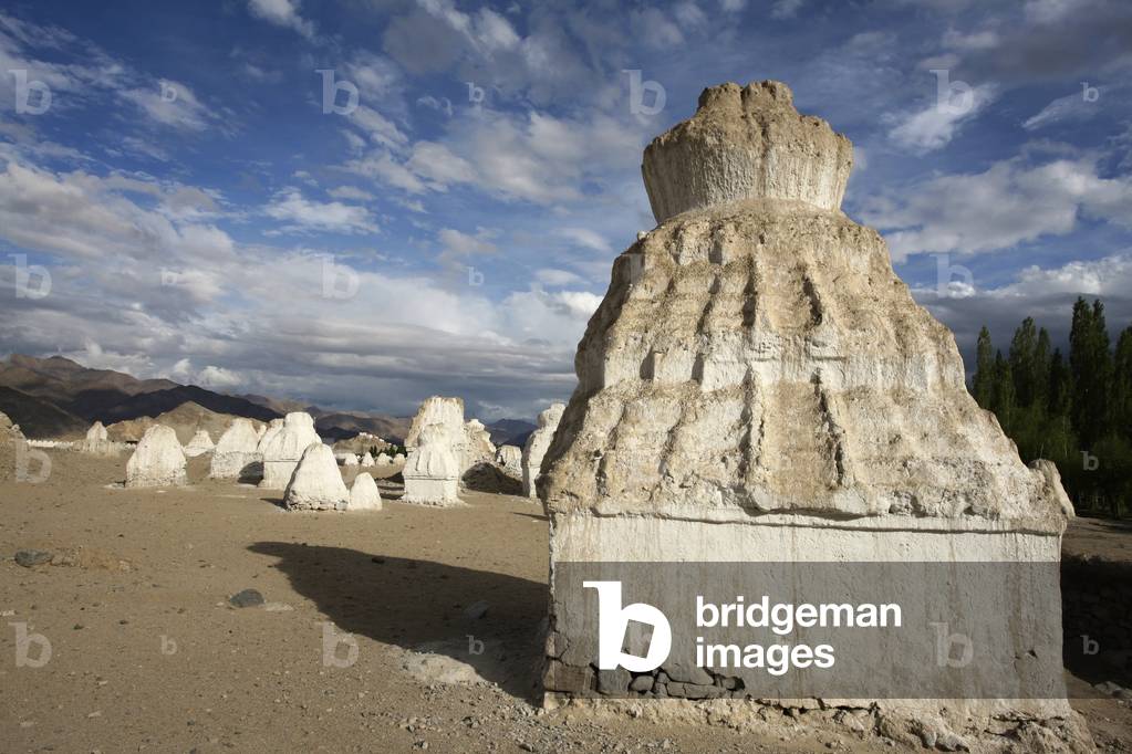 Rock structures in the Indus Valley, Ladakh, India (photo)