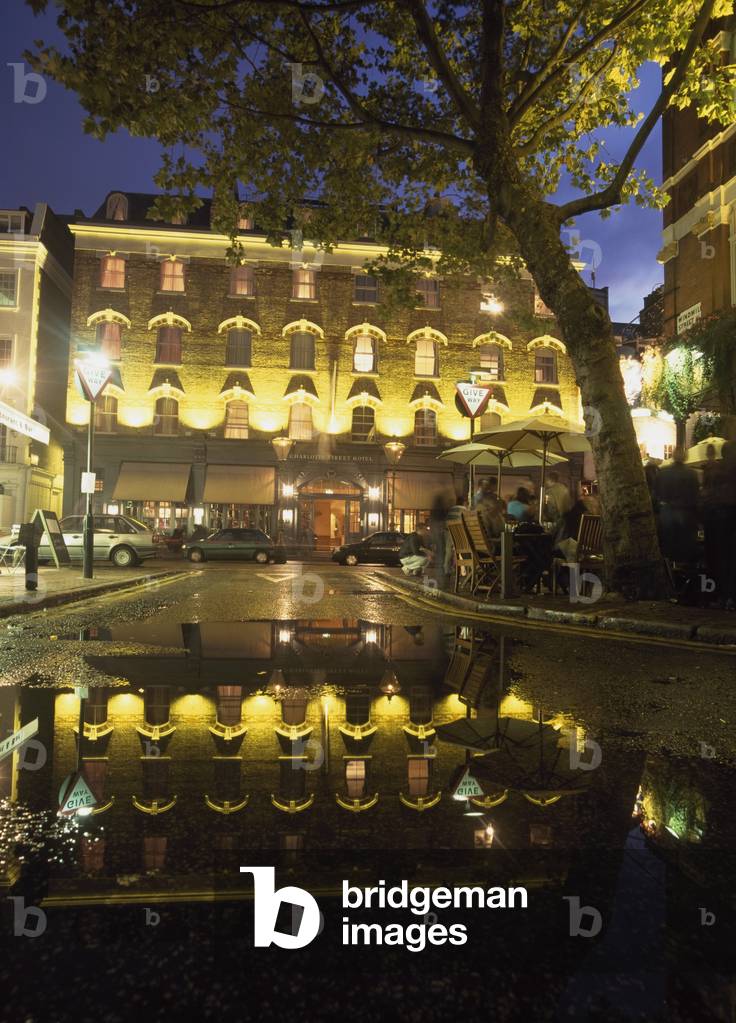 Exterior View of Charlotte Street Hotel, London, England, UK (photo)