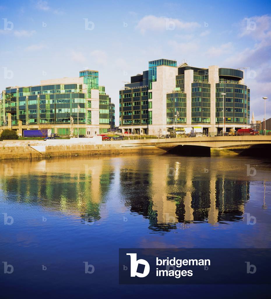 Dublin, Co Dublin, Ireland, The River Liffey, Custom House, International Financial Services Centre (Ifsc) (photo)