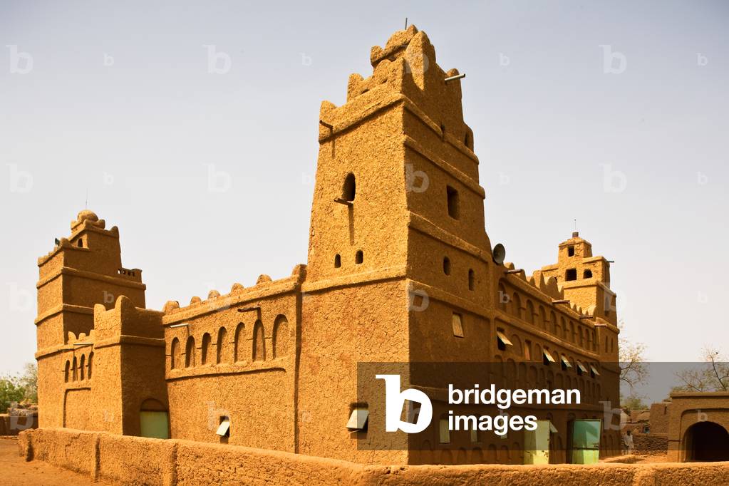 Niger, Central Niger, Tahoa region, Traditional mud brick mosque, Yaama Village (photo)
