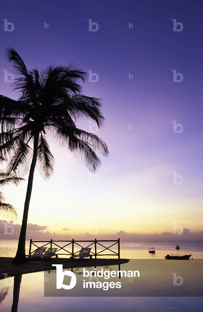Pool of Silver Sands Hotel at Dawn (photo)