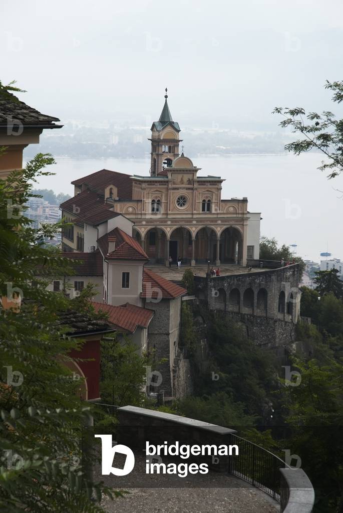 Switzerland, Ticino, Franciscan Sanctuario della Madonna del Sasso, Orselina, Madonna del Sasso Church (photo)