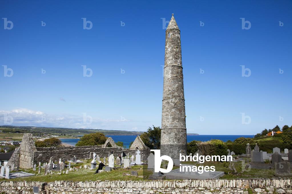 Roundtower And Cemetery; Ardmore, County Waterford, Ireland (photo)