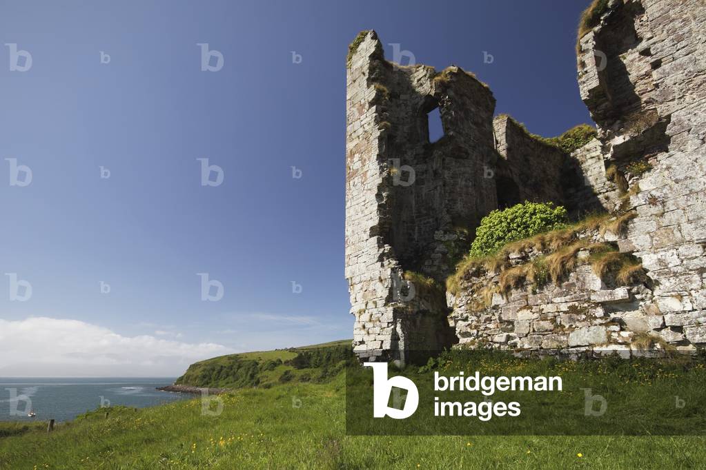 Ruins Of Minard Castle On The Dingle Peninsula In Munster Region; County Kerry, Ireland (photo)
