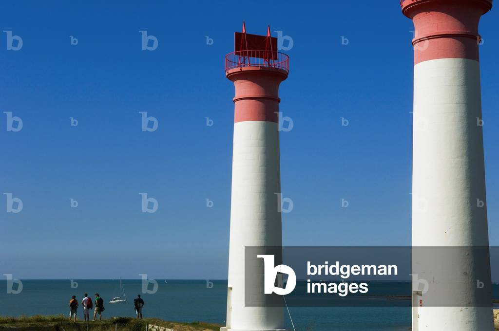 France, Poitou-Charentes, Charente Maritime, Sainte Catherine lighthouses, Ile d'Aix (photo)