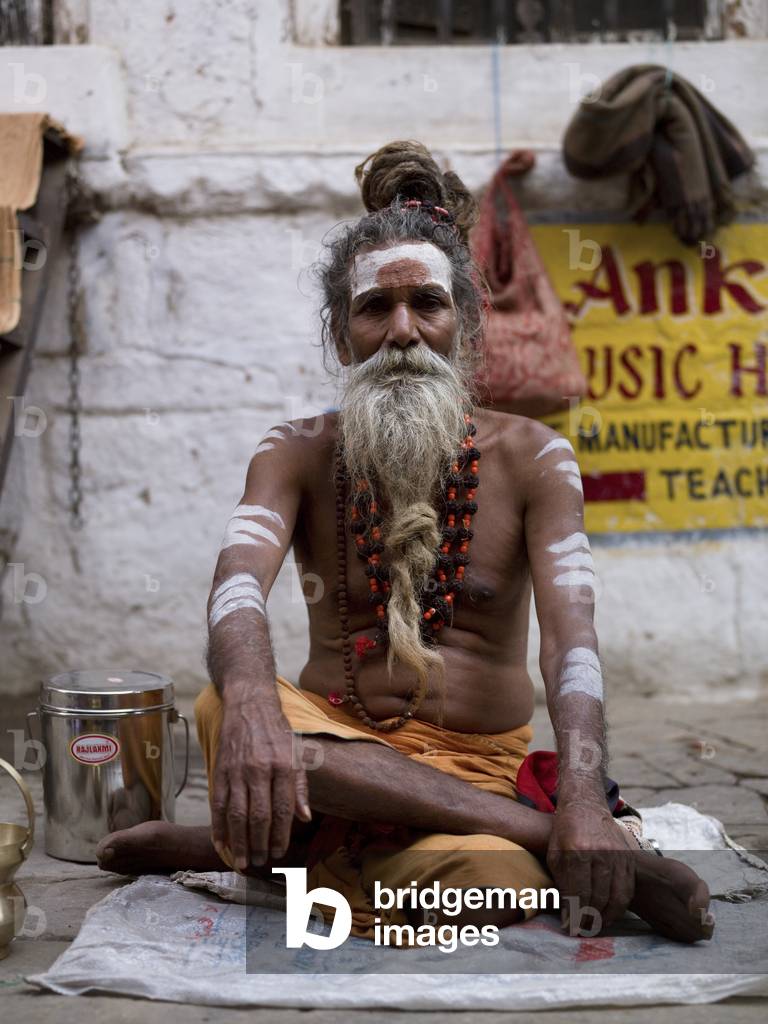 Portrait of a Sadhu Man, Varanasi, India (photo)