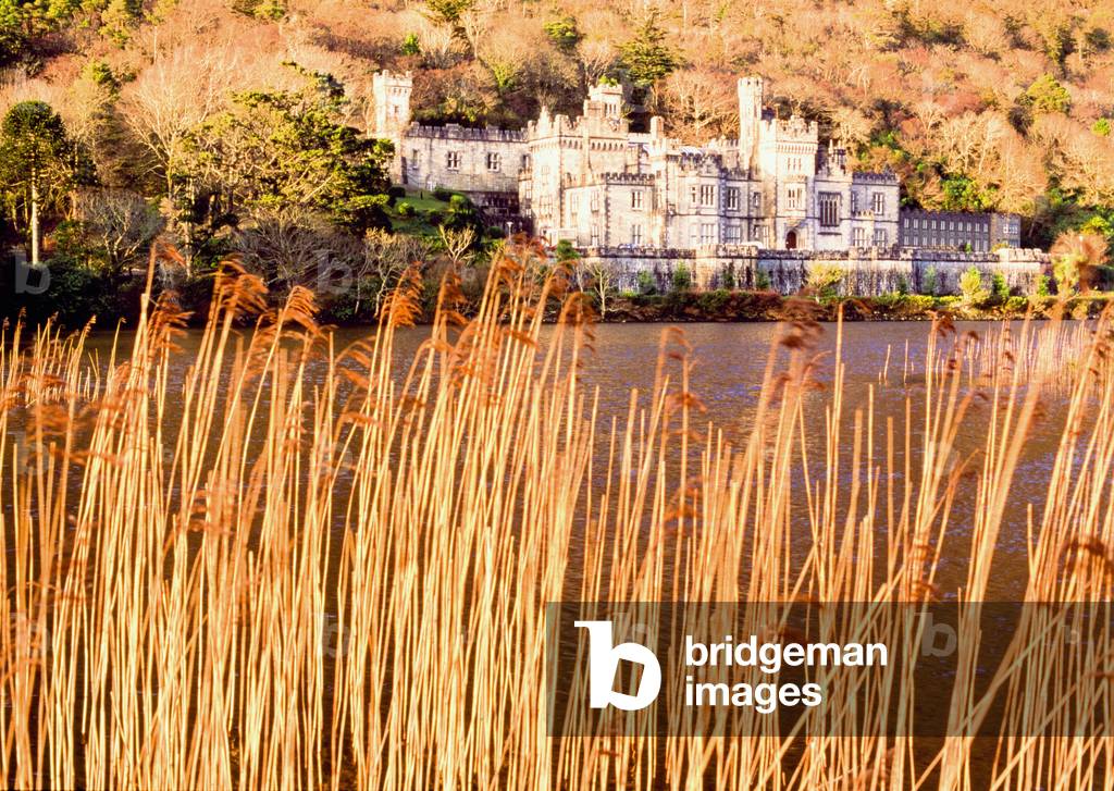 Kylemore Abbey, County Galway, Connemara, Ireland; 19Th Century Benedictine Abbey (photo)