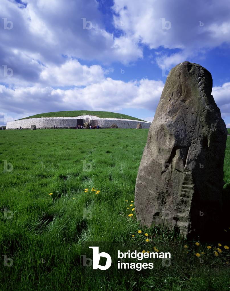 Clouds Over A Passage Tomb, Newgrange, County Meath, Republic Of Ireland (photo)
