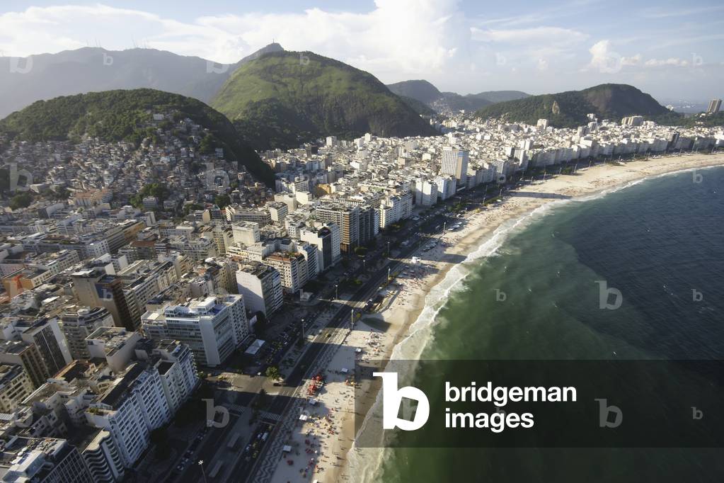 Brazil, Aerial view of coastline, Rio de Janeiro (photo)