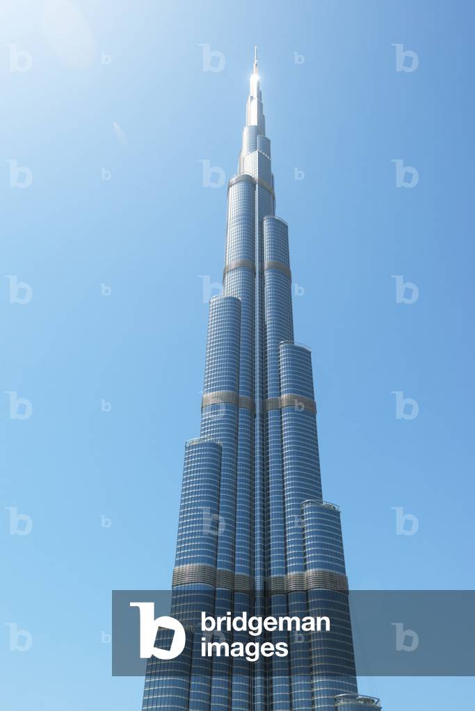 Detail of the Burj Khalifa, Dubai, United Arab Emirates (photo)