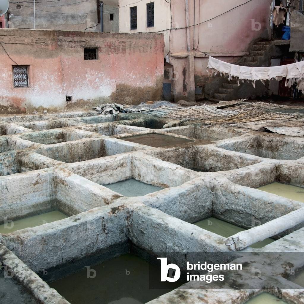 A Leather Tannery, Marrakesh, Marrakech-Tensift-El Haouz, Morocco (photo)