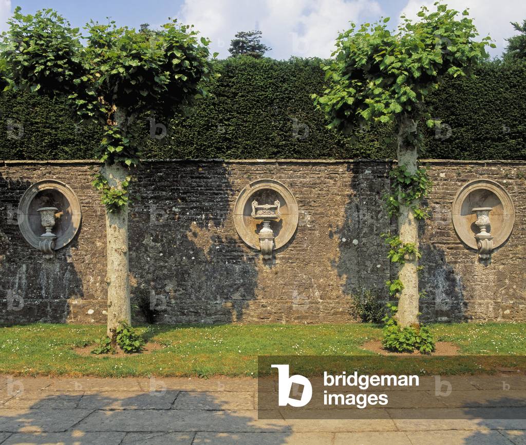 Heywood Gardens, Co Laois, Ireland; Pleached Lime Allee On Grounds Designed By Sir Edward Lutyens (photo)