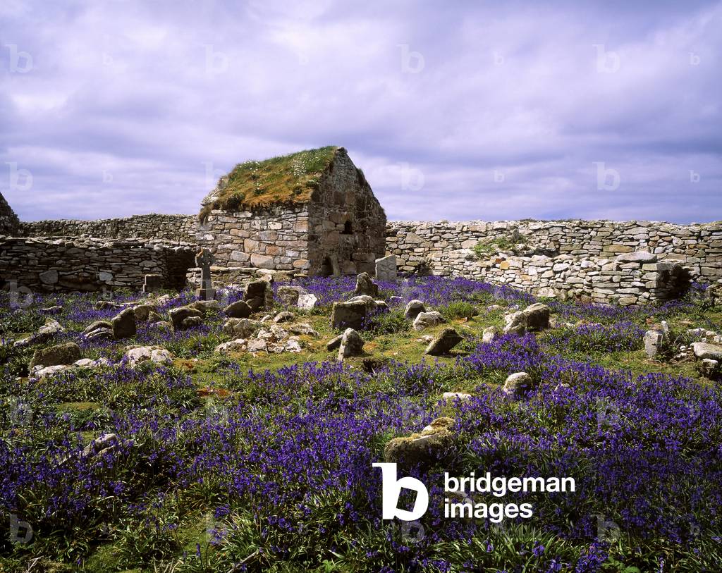 Inishmurray Island, Co Sligo, Ireland; Monastery Ruins (photo)