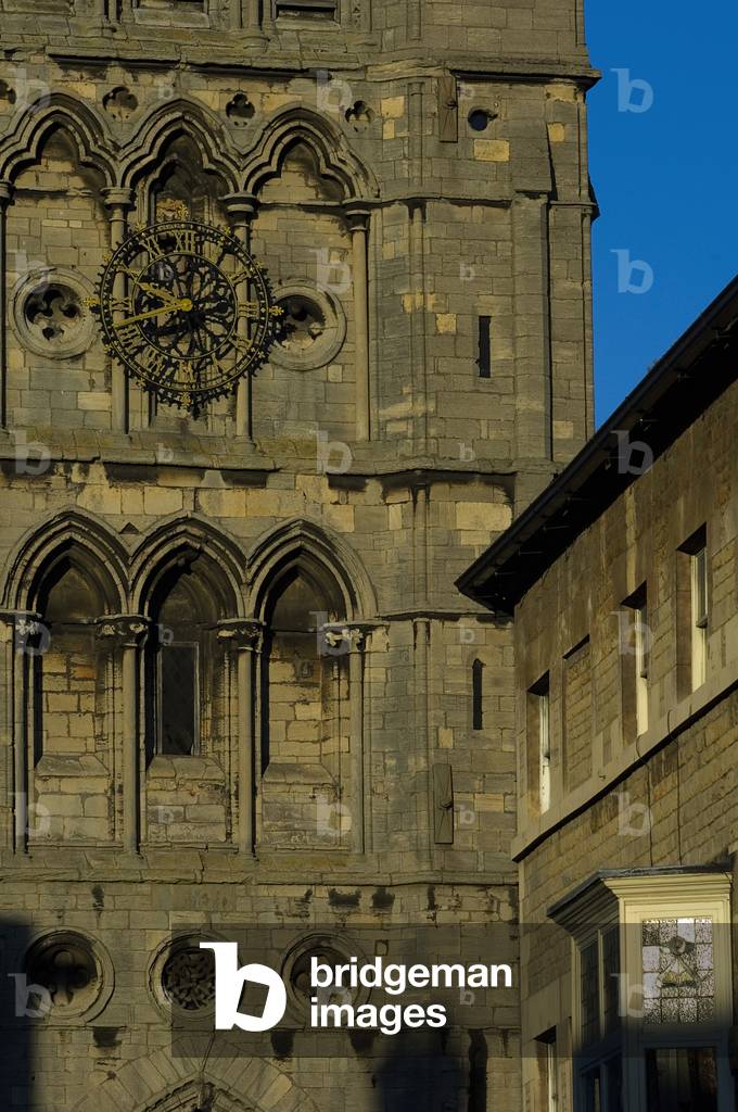 St Mary's Church viewed from St Mary's Street, Stamford, Lincolnshire, England (photo)