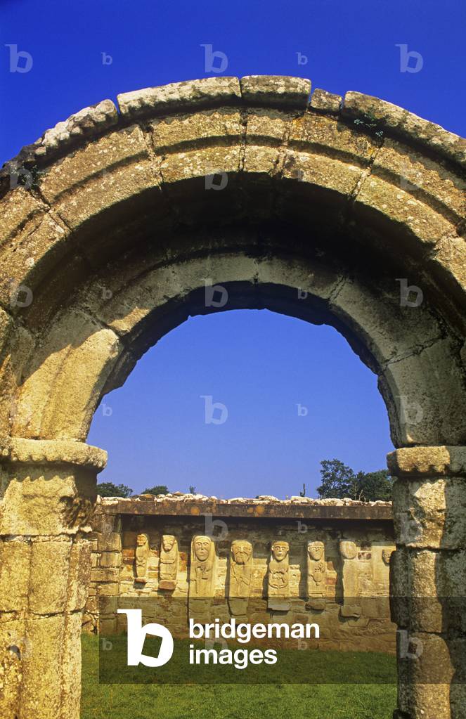 Close-Up Of An Archway, White Island, County Farming, Northern Ireland (photo)