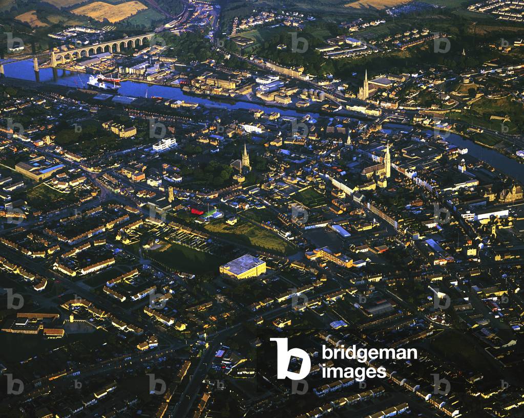 Drogheda, Co Louth, Ireland; Aerial View Of A Town (photo)