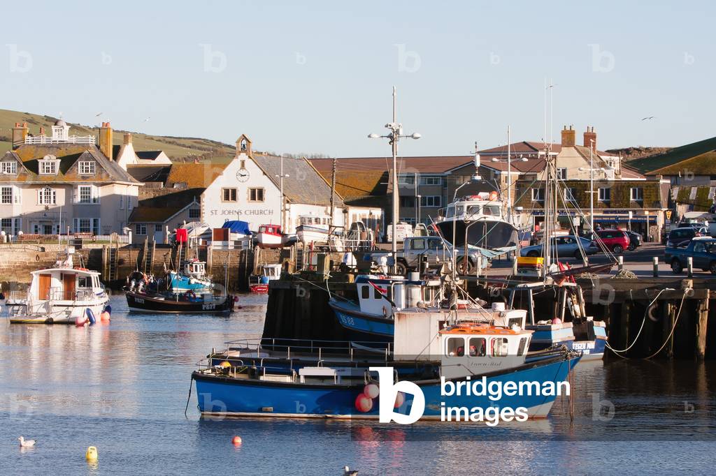 West Bay Harbor, Jurassic Coast, Dorset, England, UK  (photo)