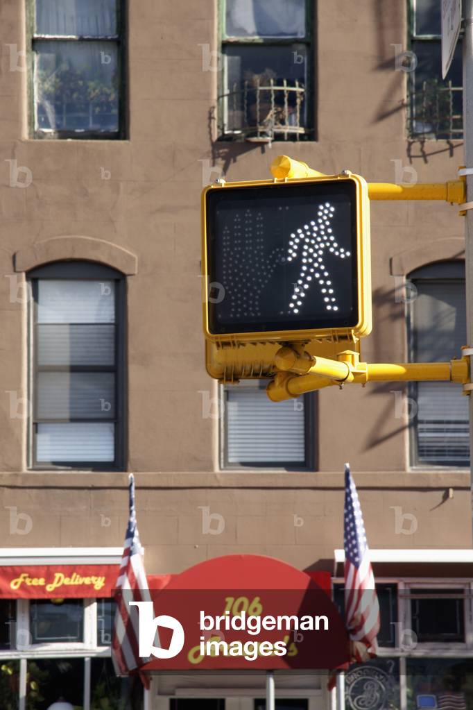 Walk Signal in Soho, Lower Manhattan, New York, USA (photo)